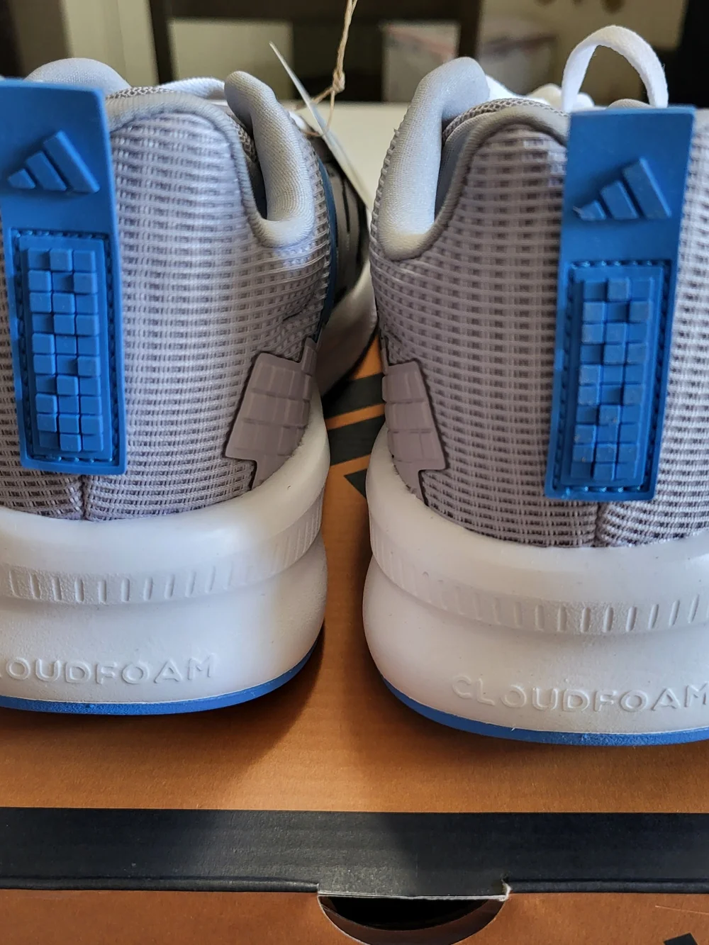 *NEW* Adidas Minecraft Fortarun J Gray Blue Size Boy’s 6 with Box
